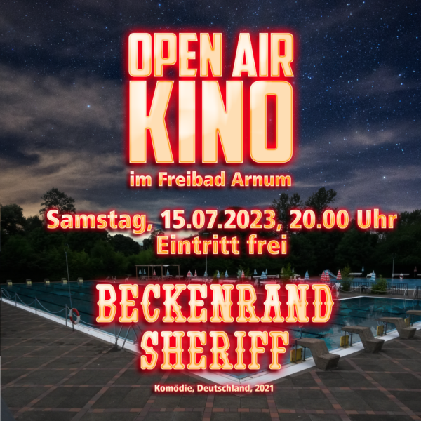 Open Air Kino am 15.07.2023