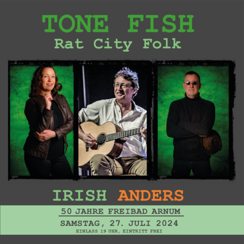 27. Juli: Tone Fish - Rat City Folk aus Hameln im Freibad Arnum
