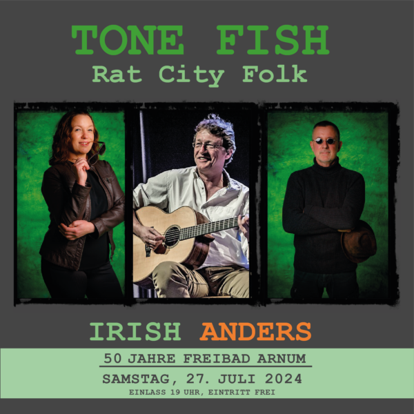 27. Juli: Tone Fish – Rat City Folk aus Hameln im Freibad Arnum